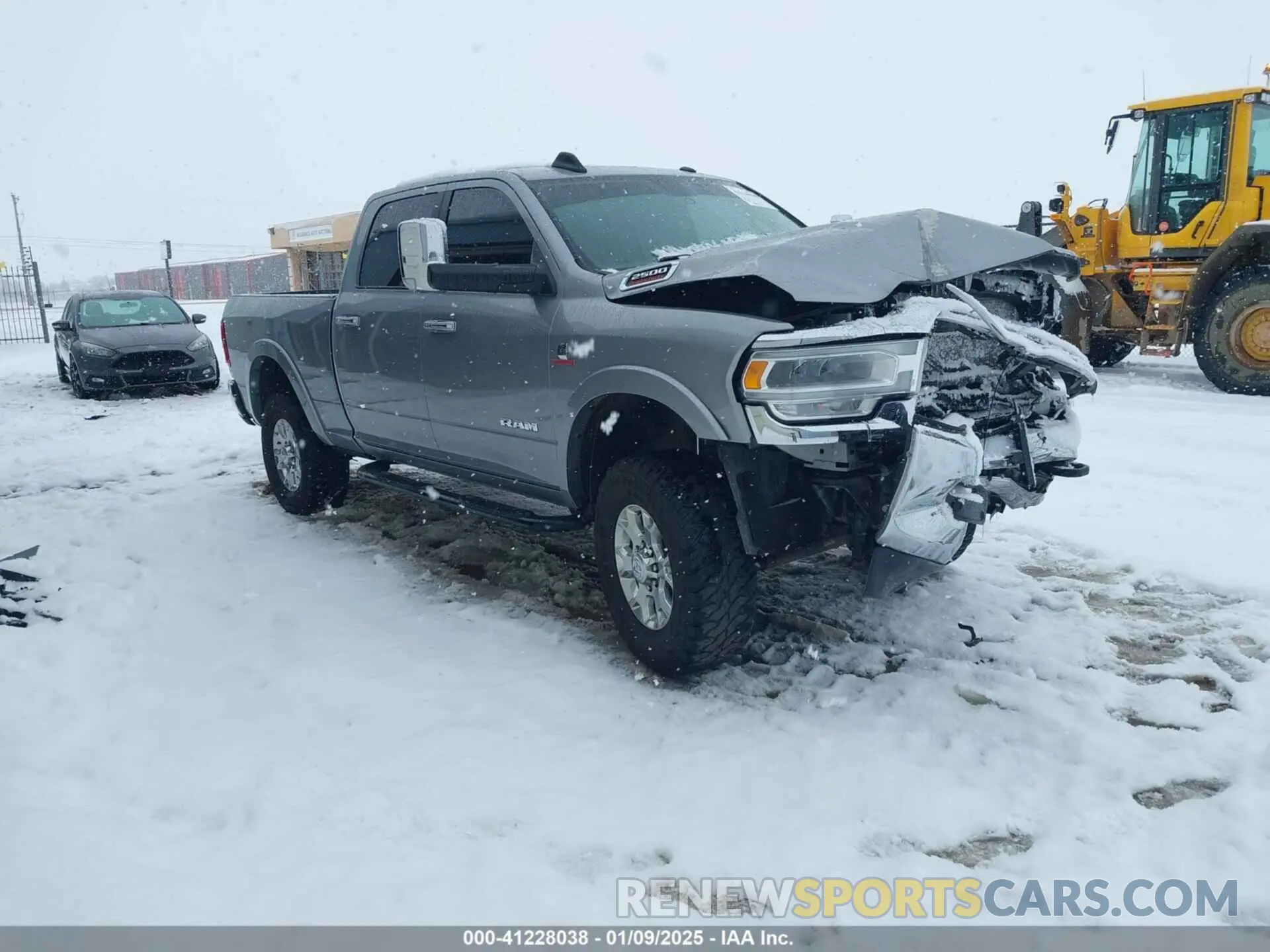 1 Photograph of a damaged car 3C6UR5FL6NG184134 RAM 2500 2022