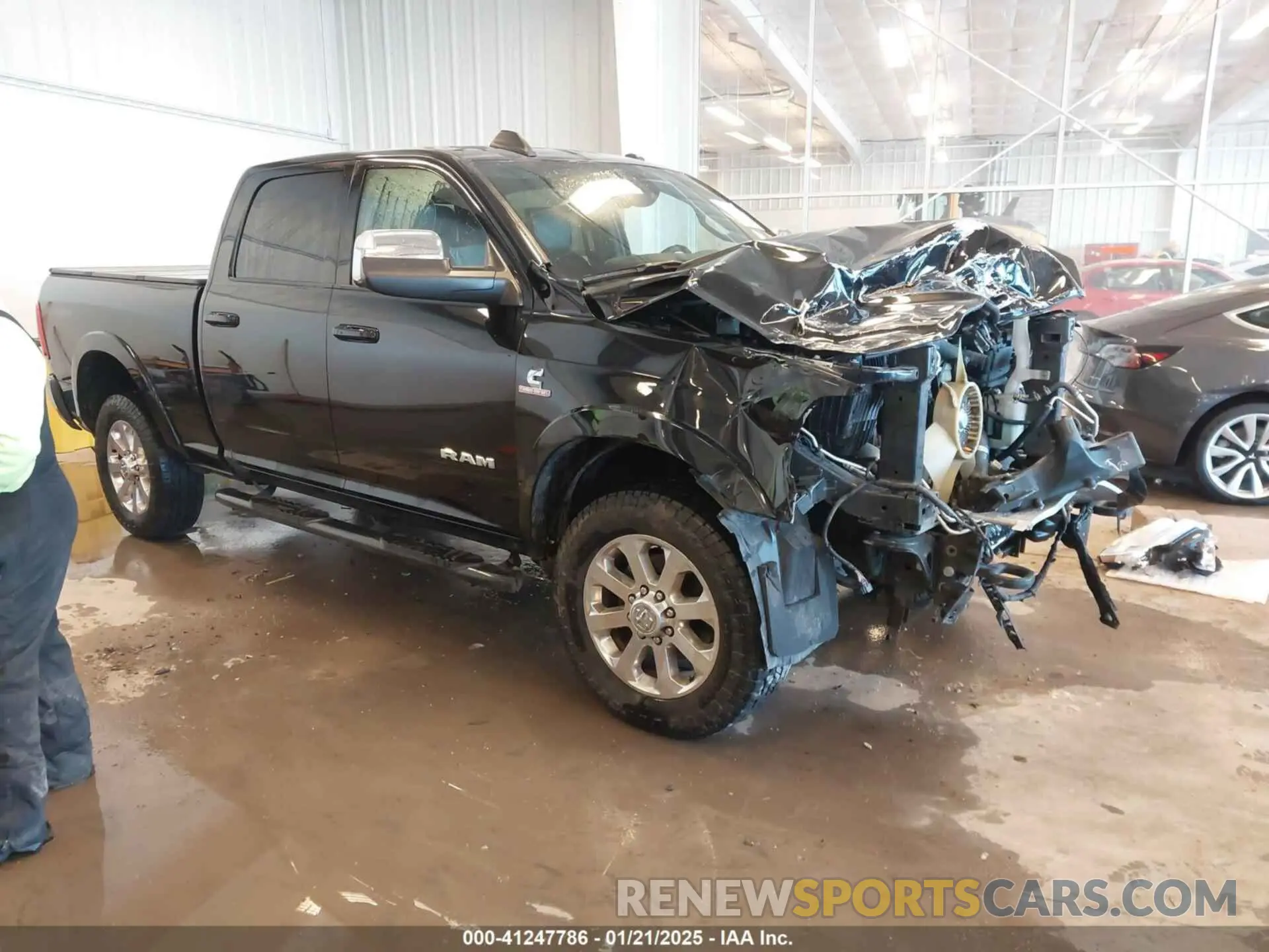 1 Photograph of a damaged car 3C6UR5FL6NG368022 RAM 2500 2022
