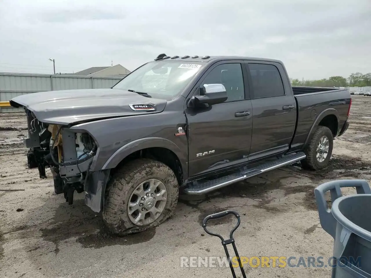 1 Photograph of a damaged car 3C6UR5FL7NG282931 RAM 2500 2022