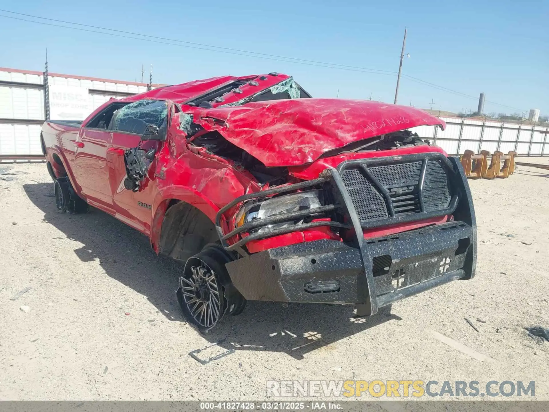 1 Photograph of a damaged car 3C6UR5FL7NG327138 RAM 2500 2022