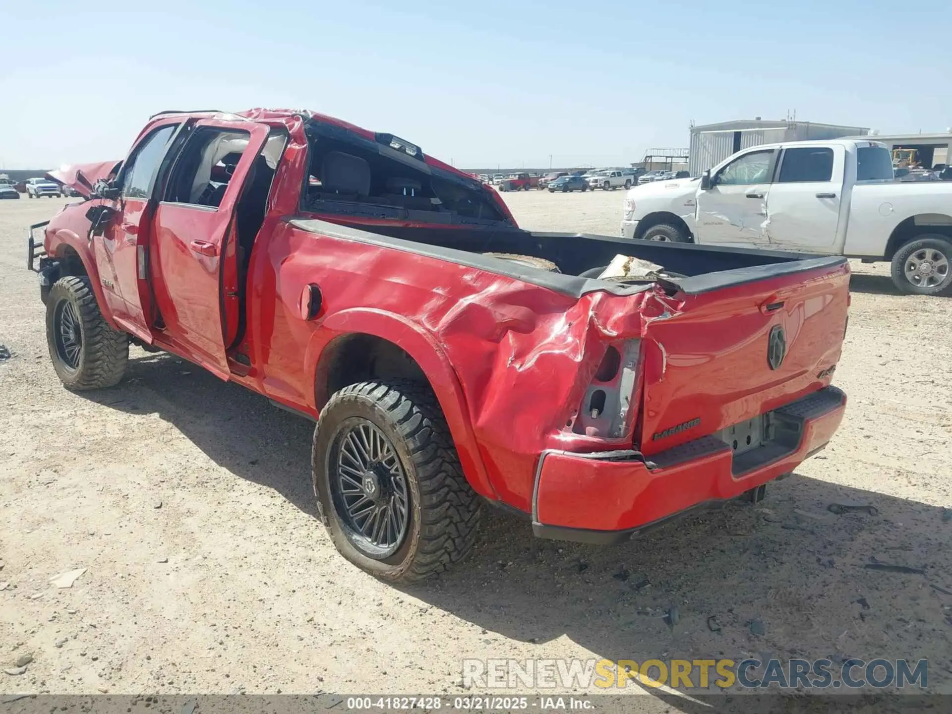 3 Photograph of a damaged car 3C6UR5FL7NG327138 RAM 2500 2022