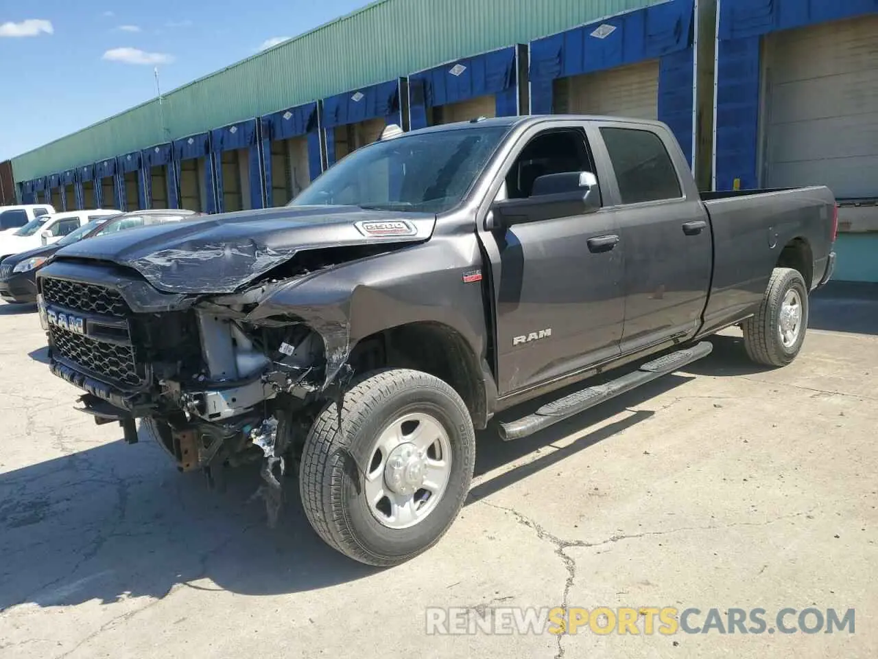 1 Photograph of a damaged car 3C6UR5HJXNG157305 RAM 2500 2022