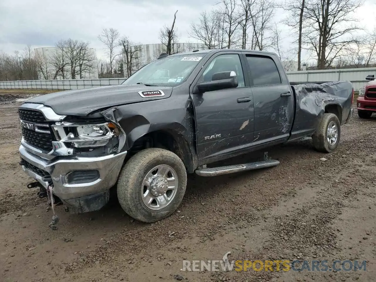 1 Photograph of a damaged car 3C6UR5JL0NG239202 RAM 2500 2022