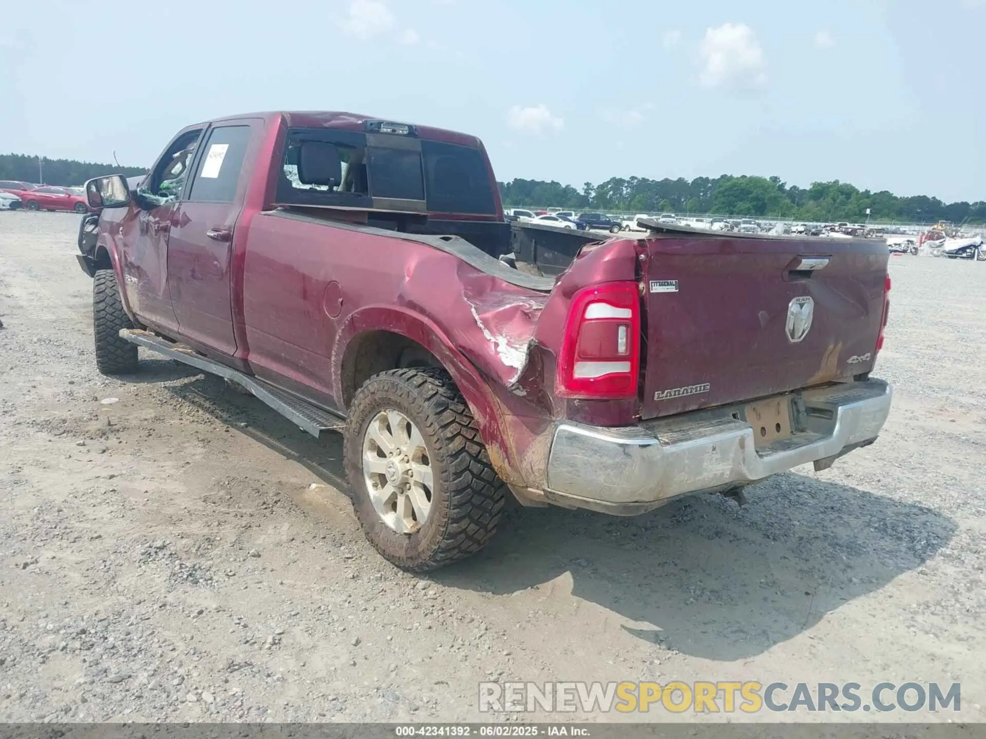 3 Photograph of a damaged car 3C6UR5KL1NG358794 RAM 2500 2022