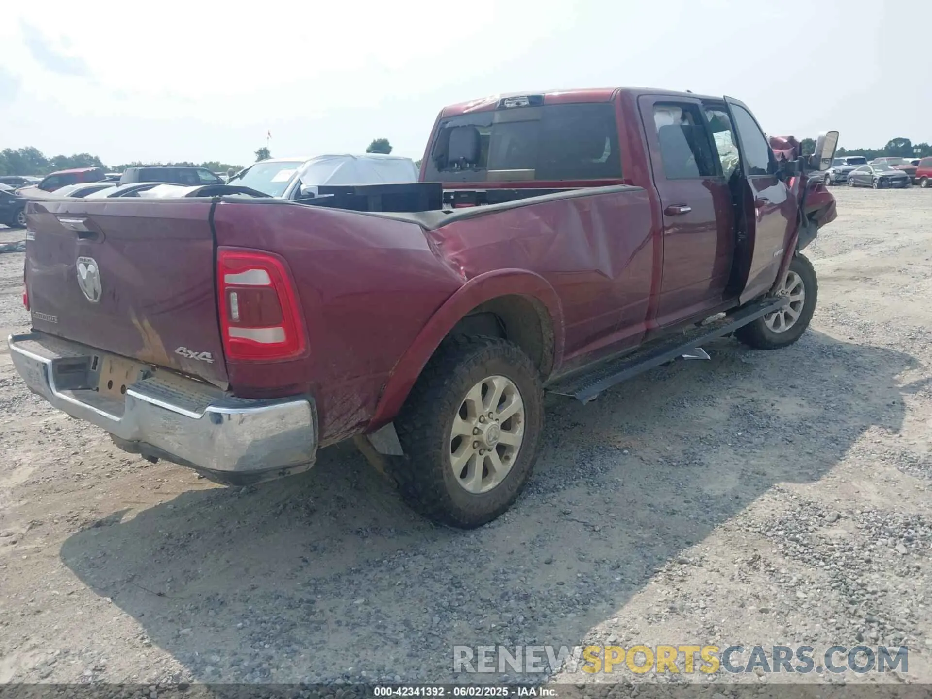 4 Photograph of a damaged car 3C6UR5KL1NG358794 RAM 2500 2022