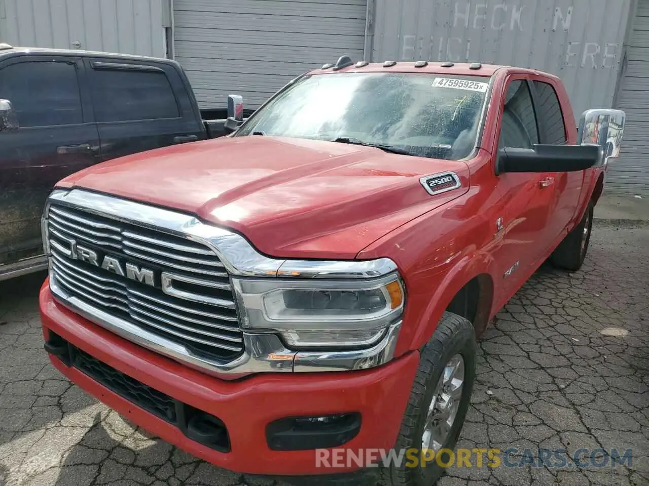1 Photograph of a damaged car 3C6UR5NL2NG253189 RAM 2500 2022
