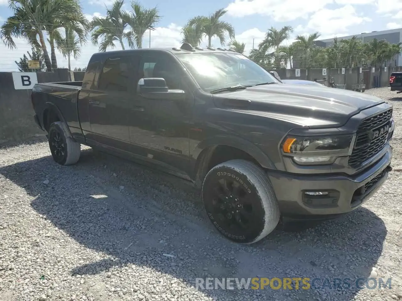 4 Photograph of a damaged car 3C6UR5TLXNG314615 RAM 2500 2022