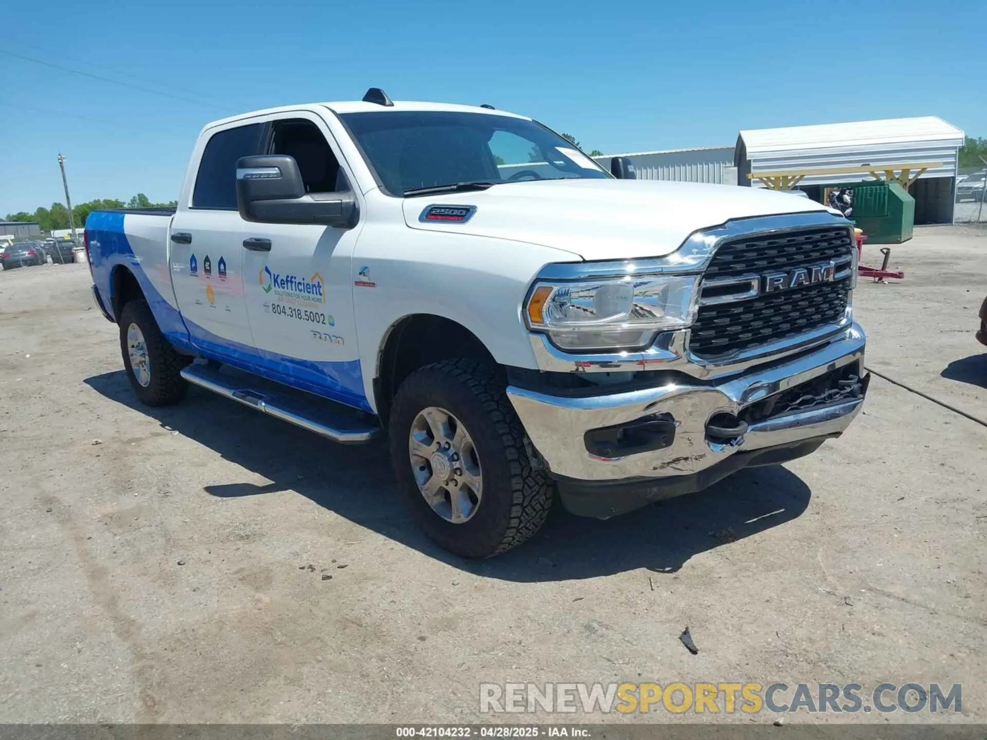 1 Photograph of a damaged car 3C6UR5DLXPG613278 RAM 2500 2023
