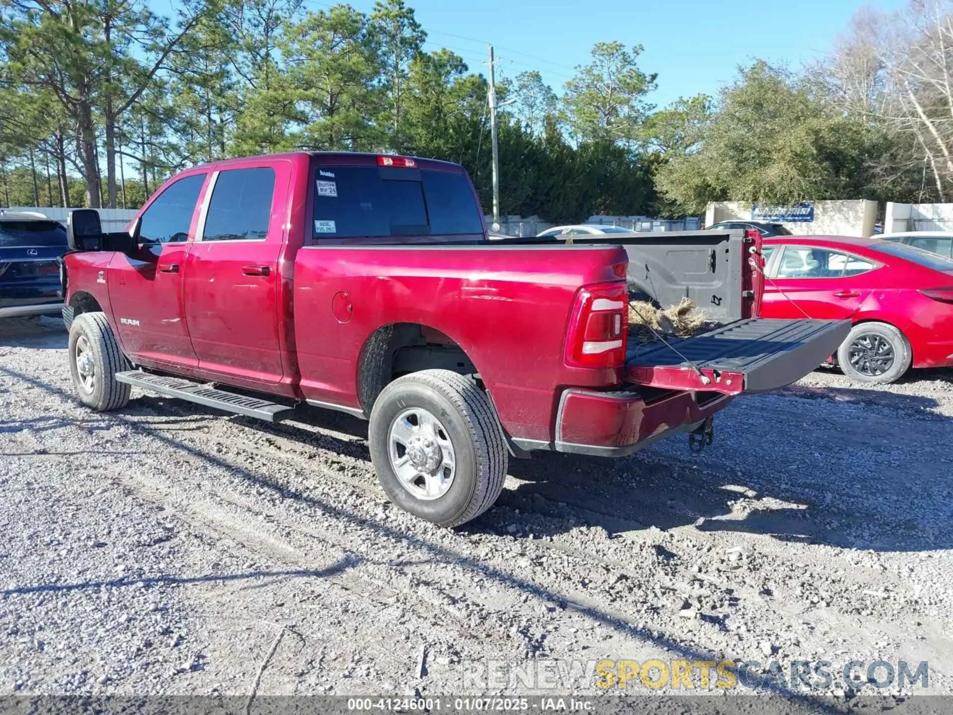 3 Photograph of a damaged car 3C6UR5DLXPG617315 RAM 2500 2023