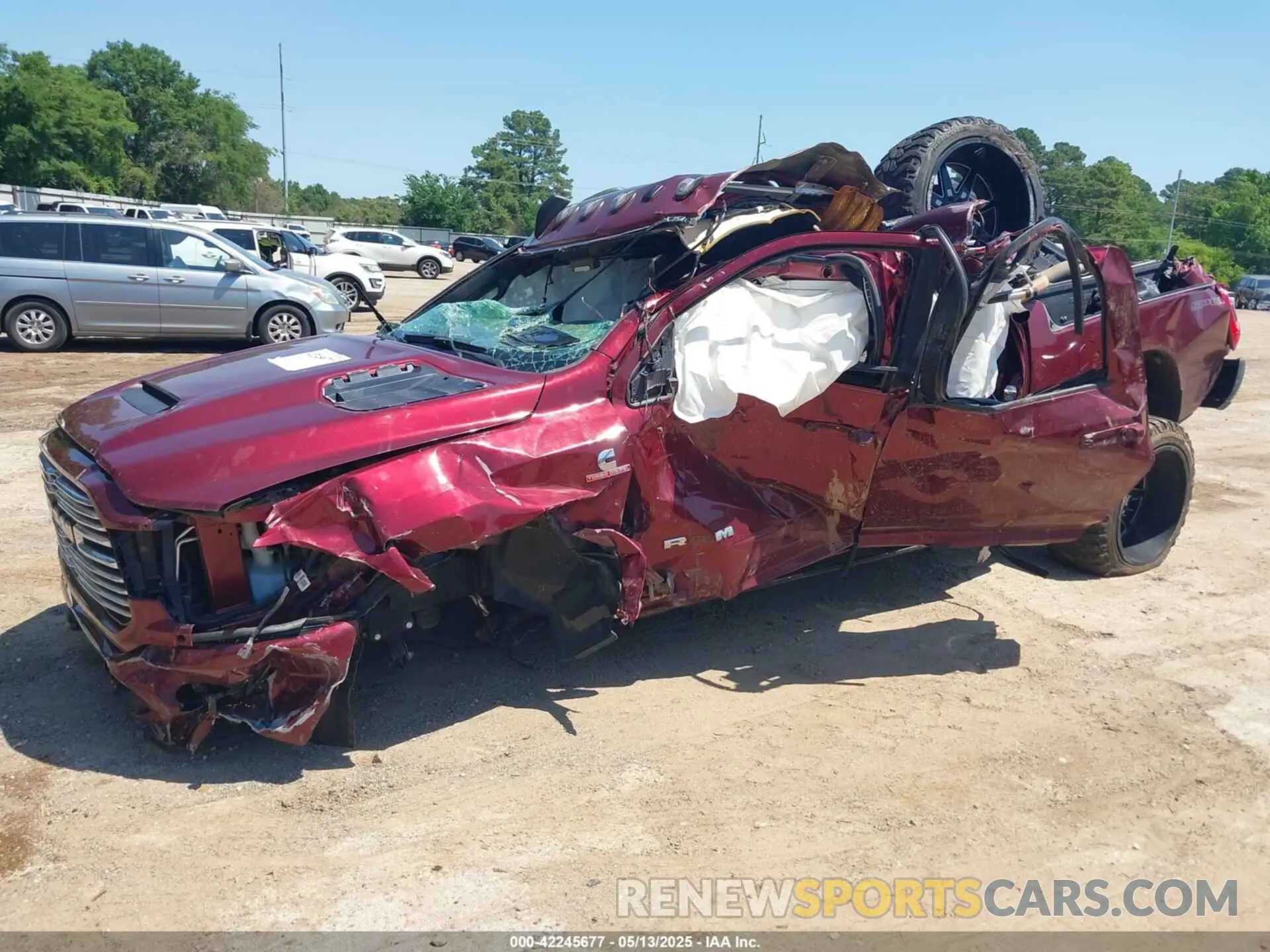 2 Photograph of a damaged car 3C6UR5FL2PG517111 RAM 2500 2023