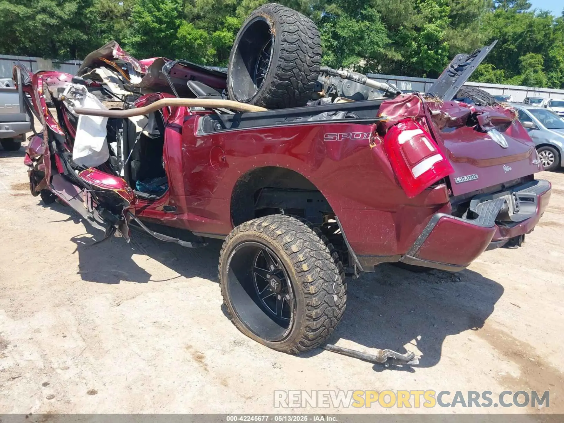 3 Photograph of a damaged car 3C6UR5FL2PG517111 RAM 2500 2023