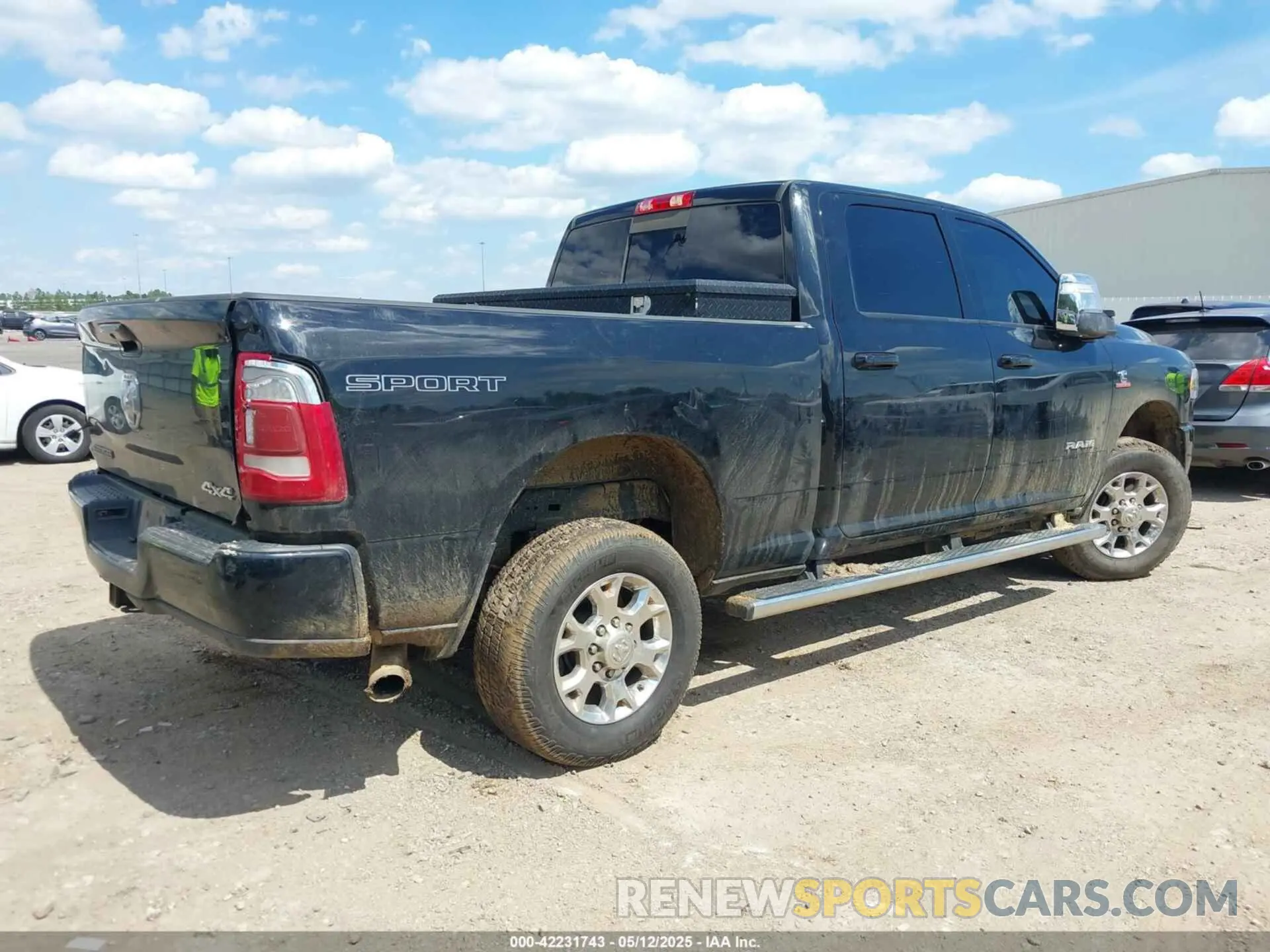 4 Photograph of a damaged car 3C6UR5FL2PG567670 RAM 2500 2023