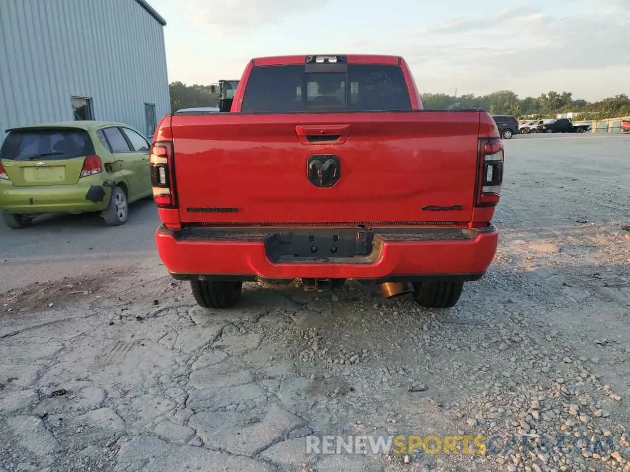 6 Photograph of a damaged car 3C6UR5FL9PG637617 RAM 2500 2023