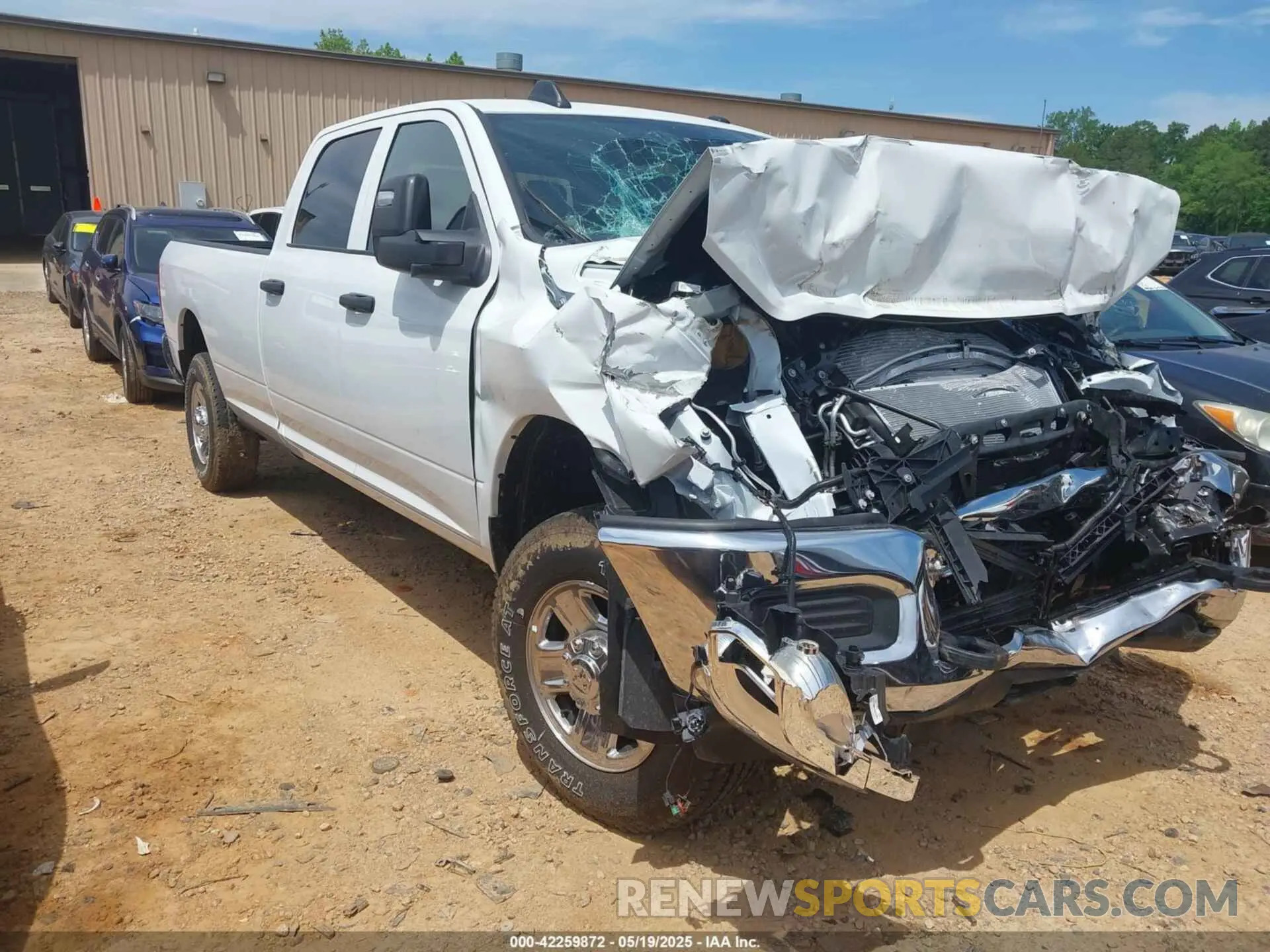 1 Photograph of a damaged car 3C6UR5HJ5PG537025 RAM 2500 2023