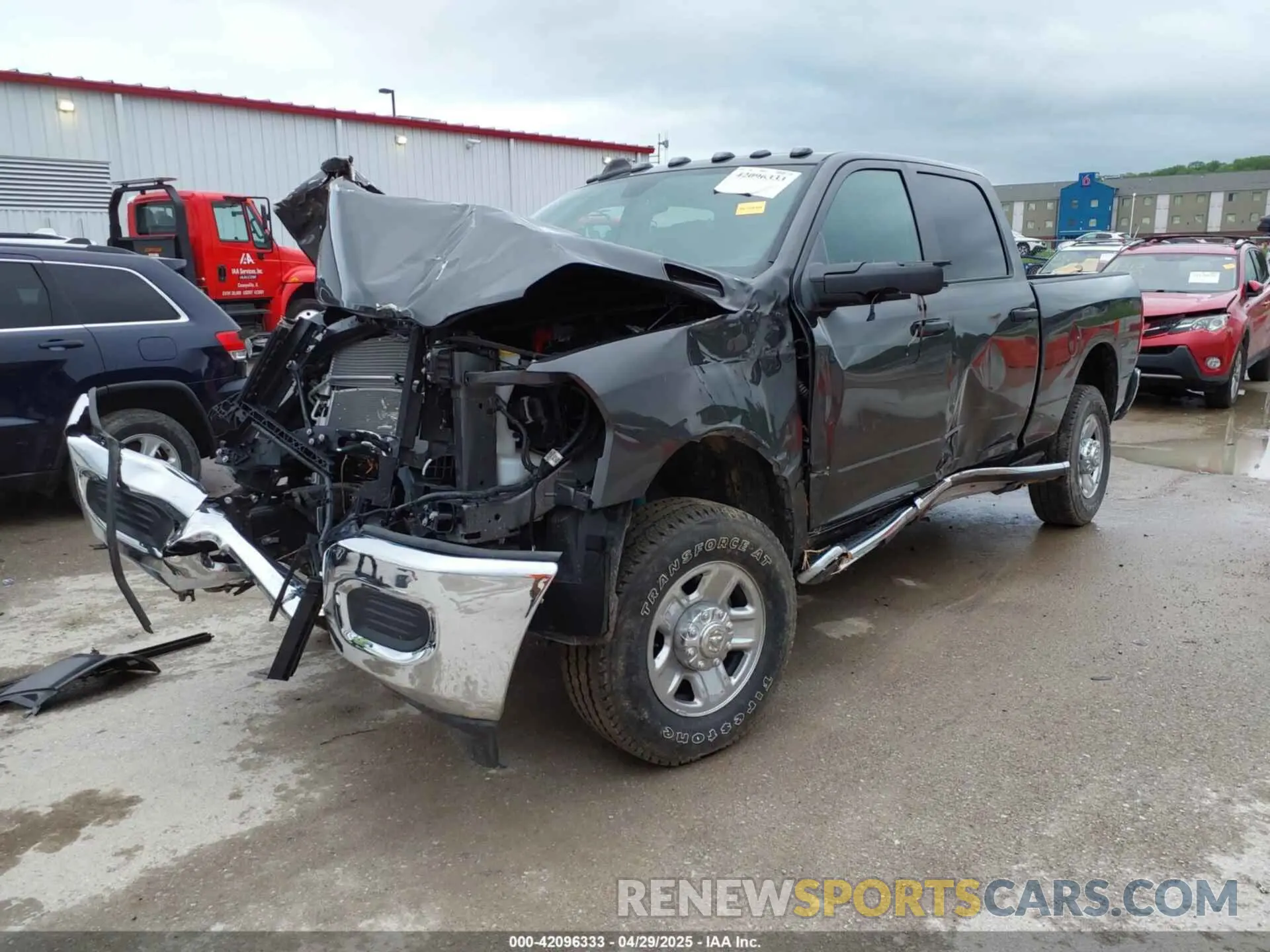 2 Photograph of a damaged car 3C6UR5CJ8RG181826 RAM 2500 2024