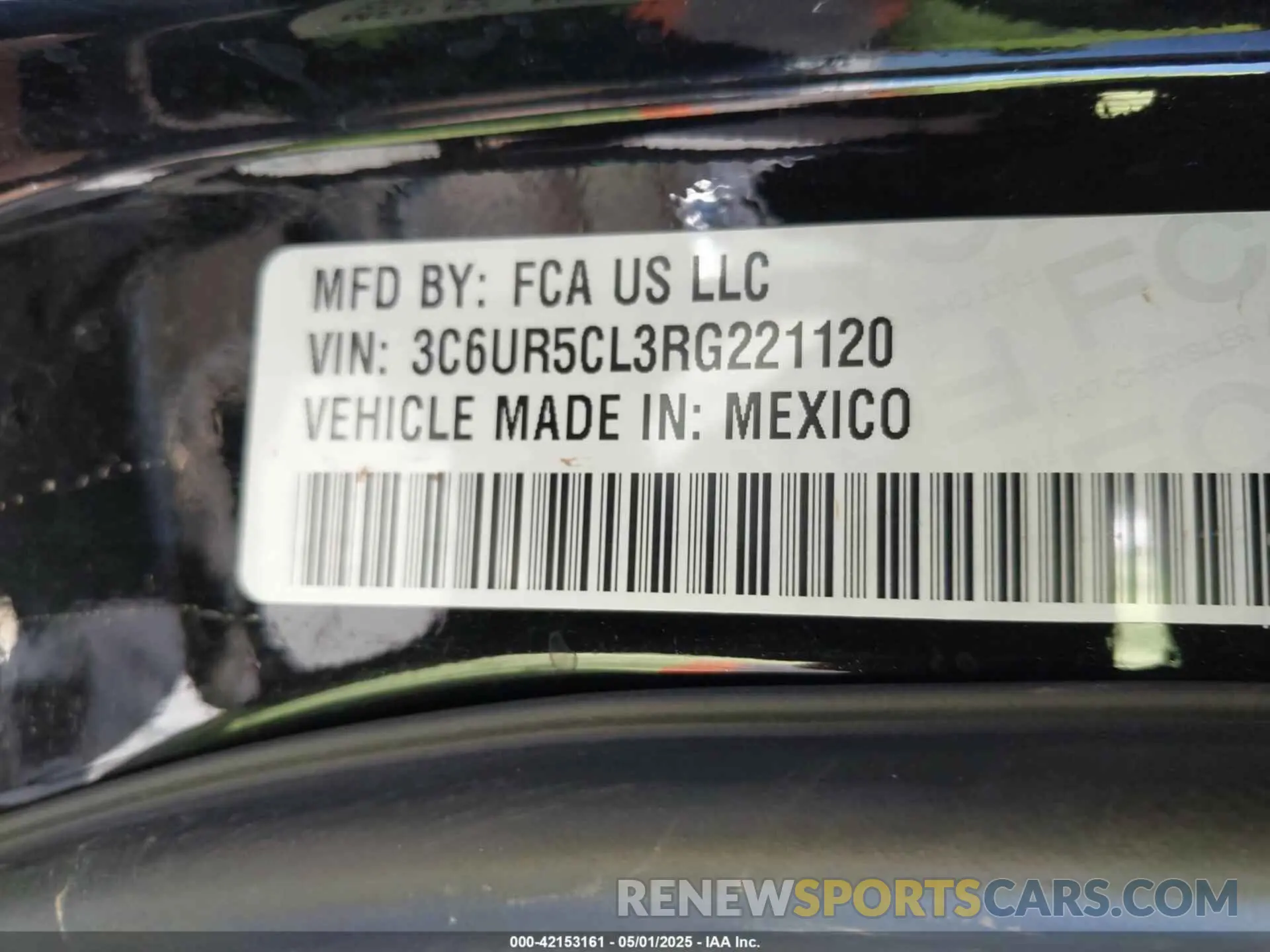 9 Photograph of a damaged car 3C6UR5CL3RG221120 RAM 2500 2024