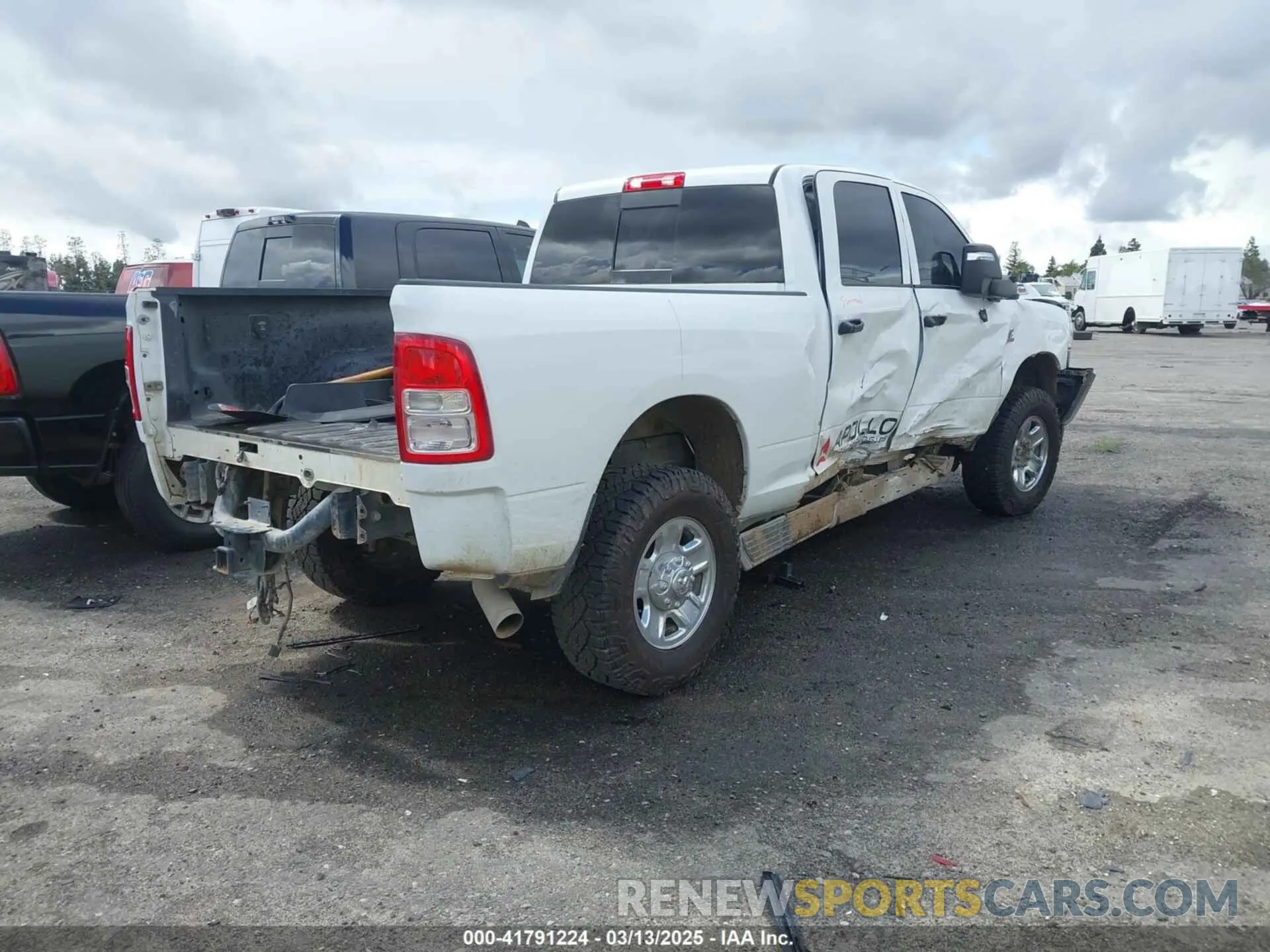4 Photograph of a damaged car 3C6UR5CL3RG226527 RAM 2500 2024