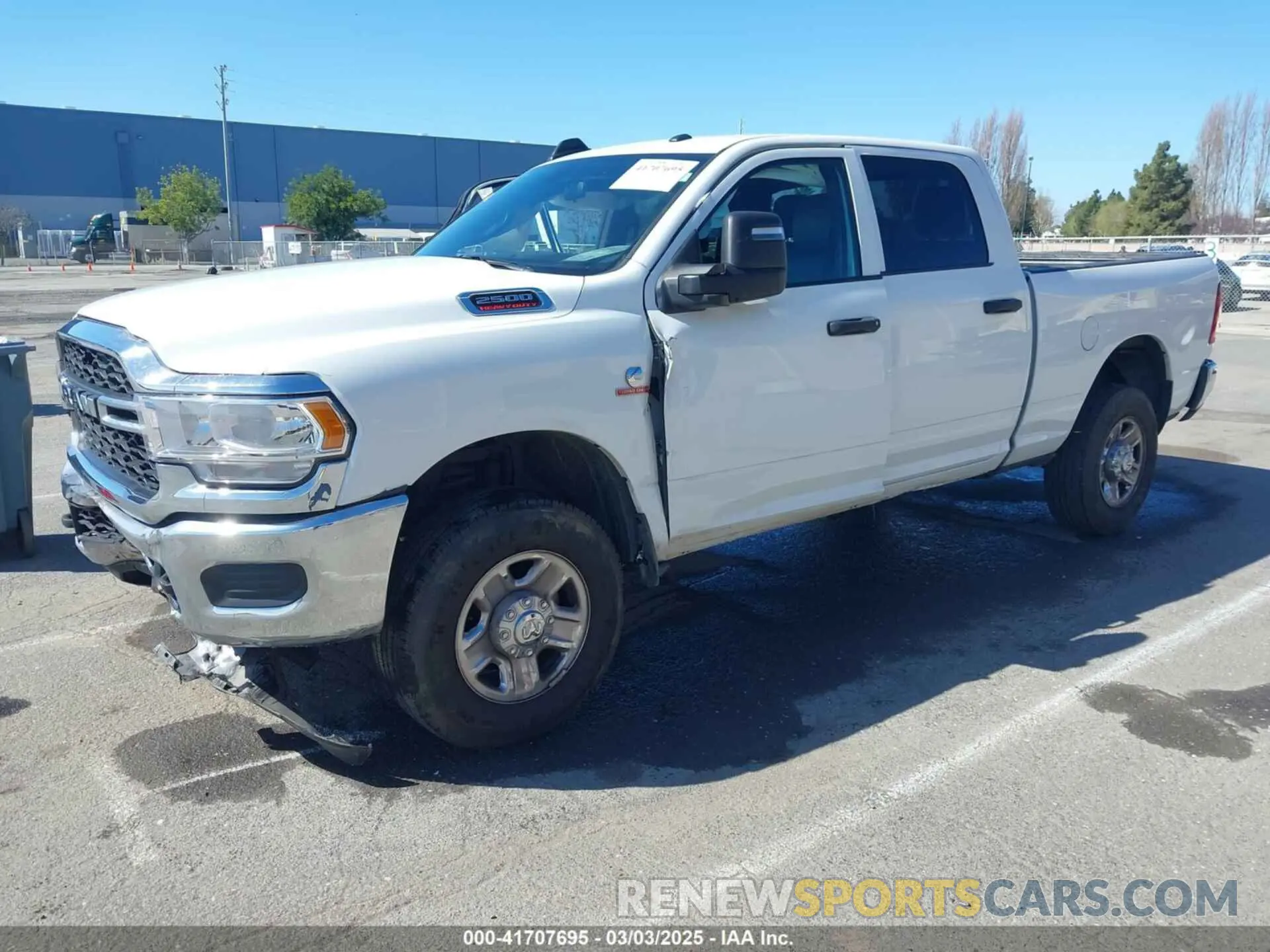 2 Photograph of a damaged car 3C6UR5CL4RG223796 RAM 2500 2024