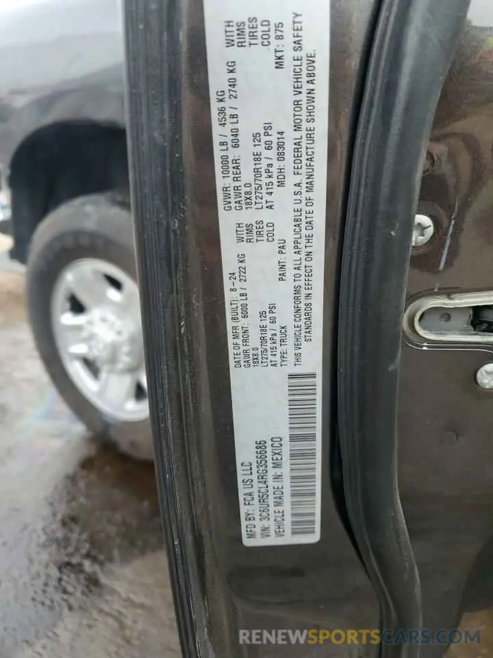12 Photograph of a damaged car 3C6UR5CL4RG356686 RAM 2500 2024