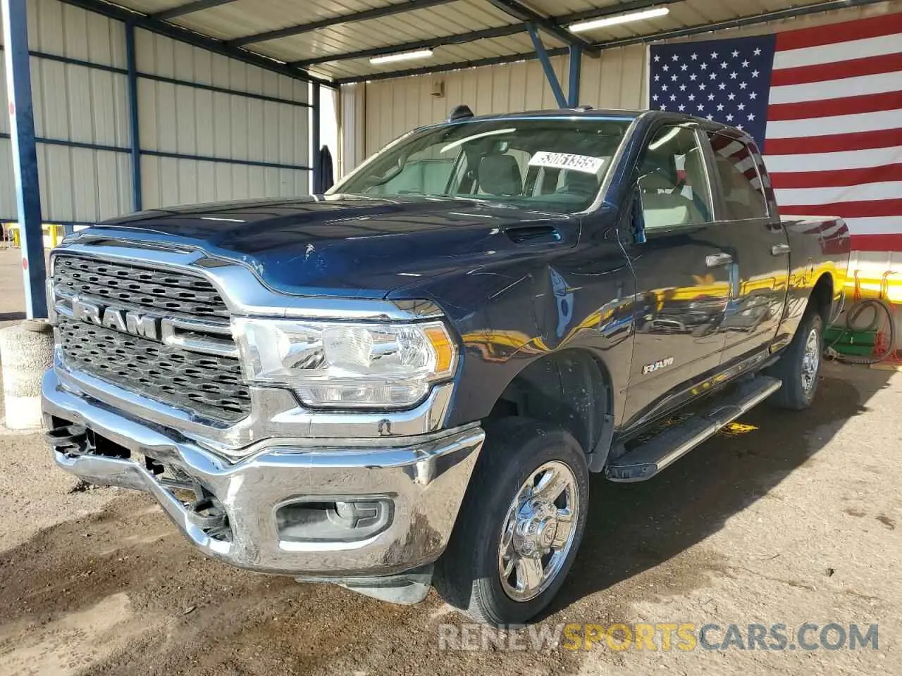 1 Photograph of a damaged car 3C6UR5DJ1RG348459 RAM 2500 2024