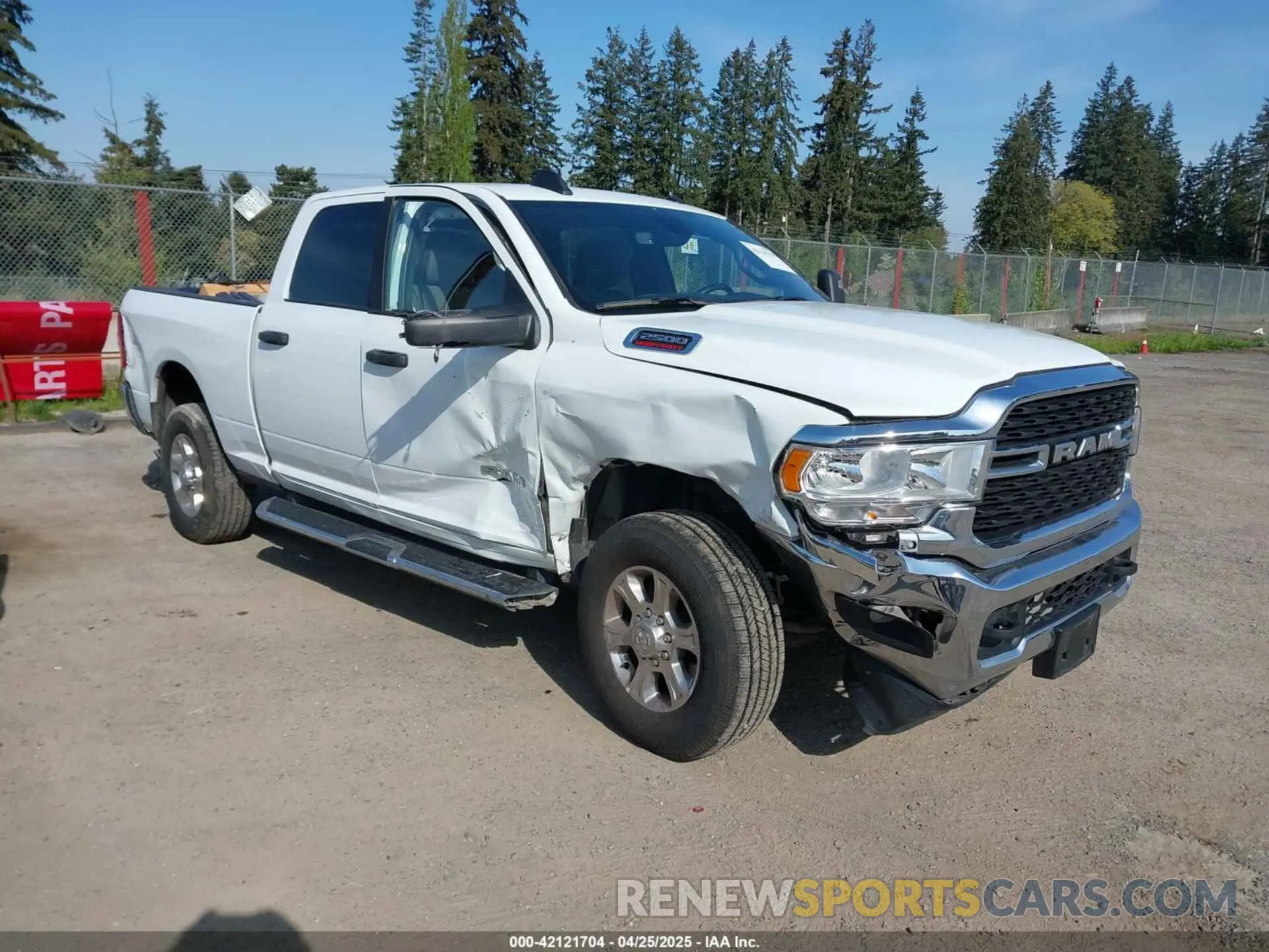 1 Photograph of a damaged car 3C6UR5DJ3RG275904 RAM 2500 2024
