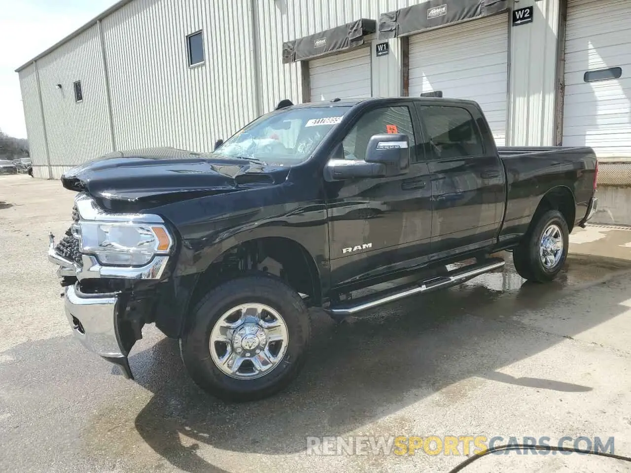 1 Photograph of a damaged car 3C6UR5DJ4RG348603 RAM 2500 2024