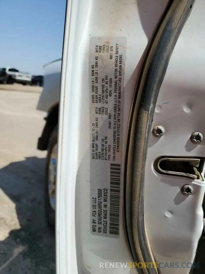 13 Photograph of a damaged car 3C6UR5DJ6RG175800 RAM 2500 2024