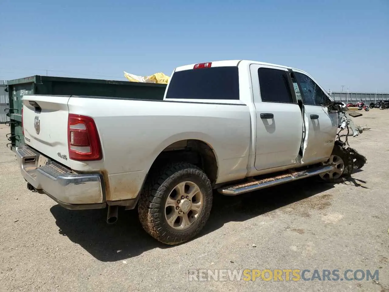 3 Photograph of a damaged car 3C6UR5DJ6RG175800 RAM 2500 2024