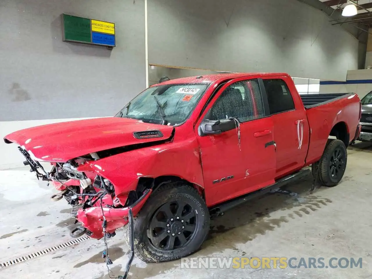 1 Photograph of a damaged car 3C6UR5DJ6RG397057 RAM 2500 2024