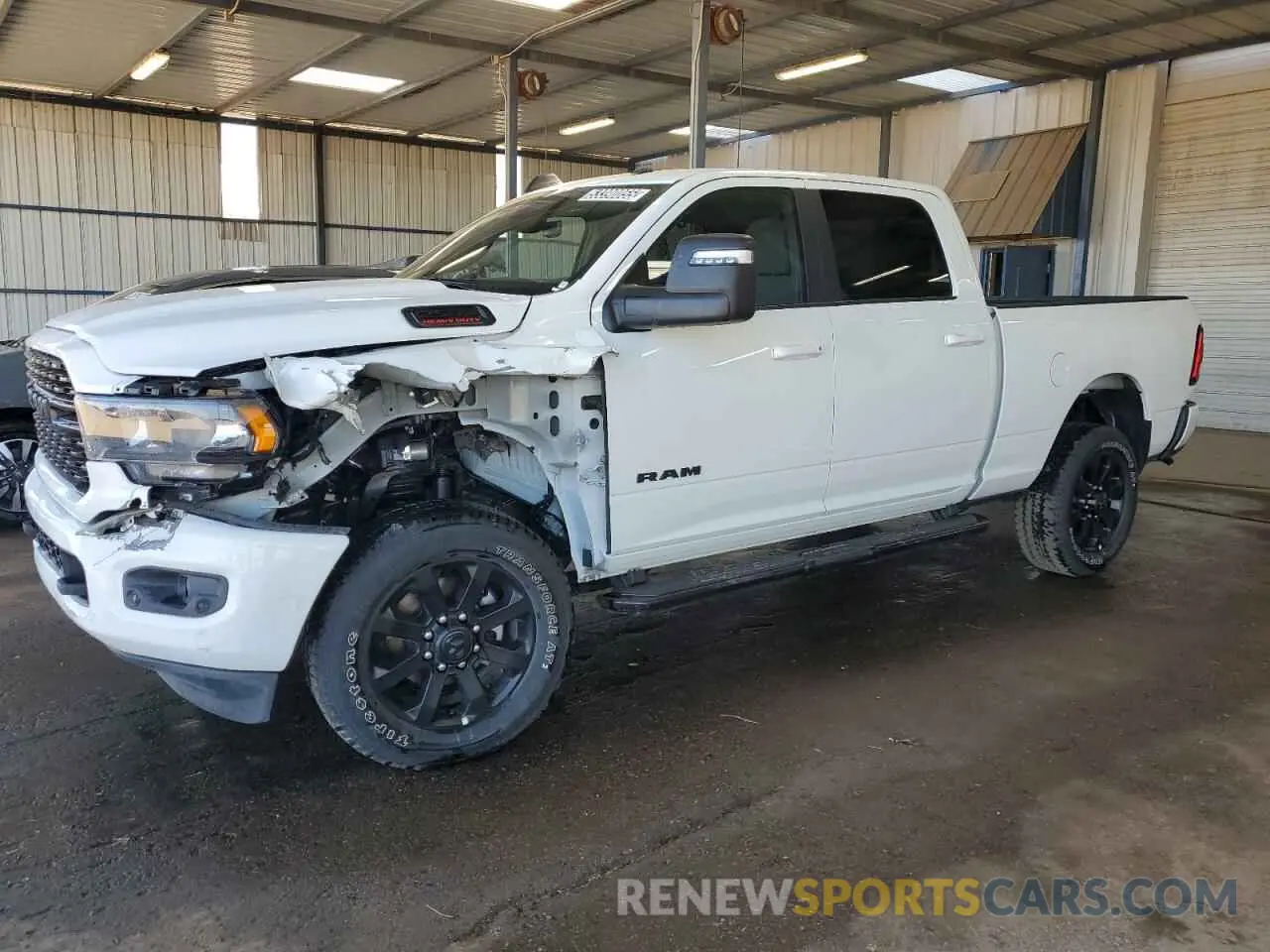 1 Photograph of a damaged car 3C6UR5DJ7RG394359 RAM 2500 2024
