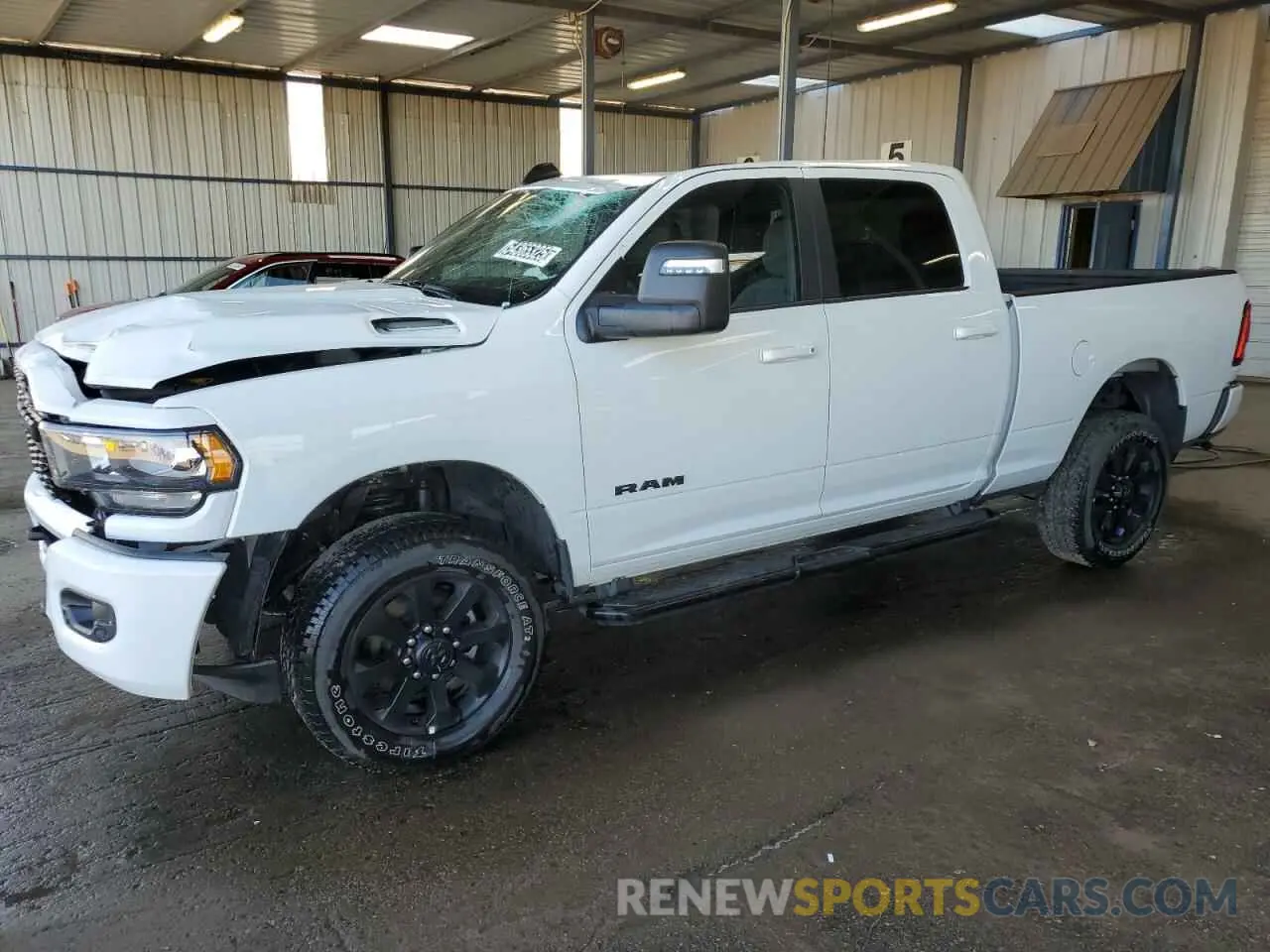 1 Photograph of a damaged car 3C6UR5DJXRG394369 RAM 2500 2024