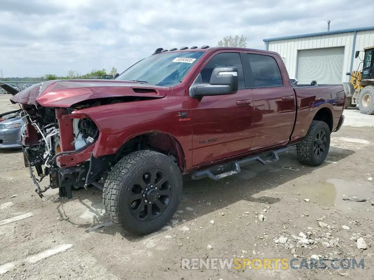 1 Photograph of a damaged car 3C6UR5DL0RG247012 RAM 2500 2024