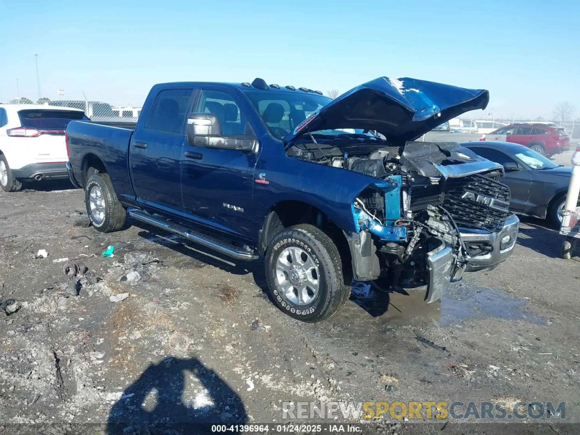 1 Photograph of a damaged car 3C6UR5DL1RG235886 RAM 2500 2024