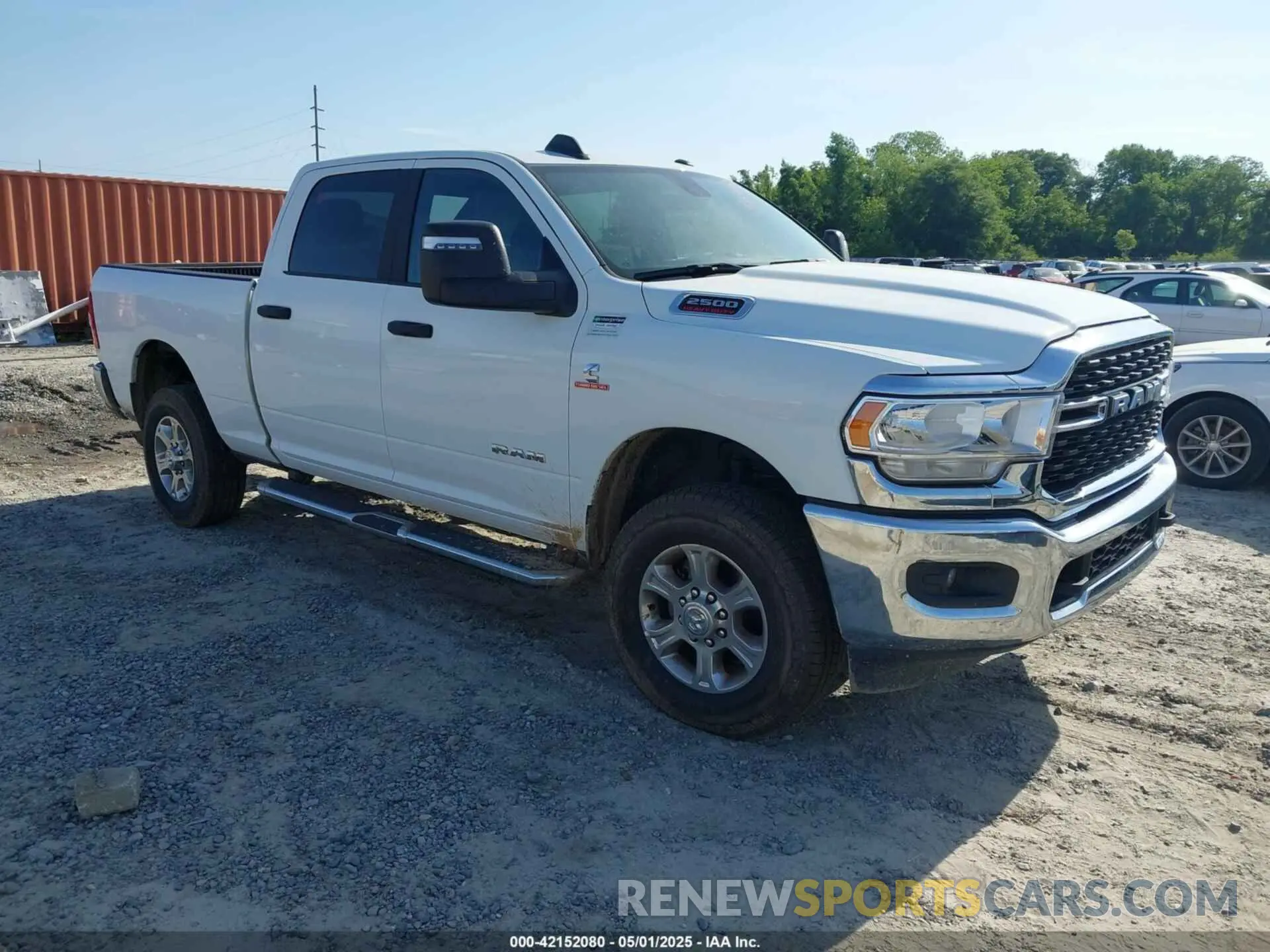 1 Photograph of a damaged car 3C6UR5DL5RG291586 RAM 2500 2024