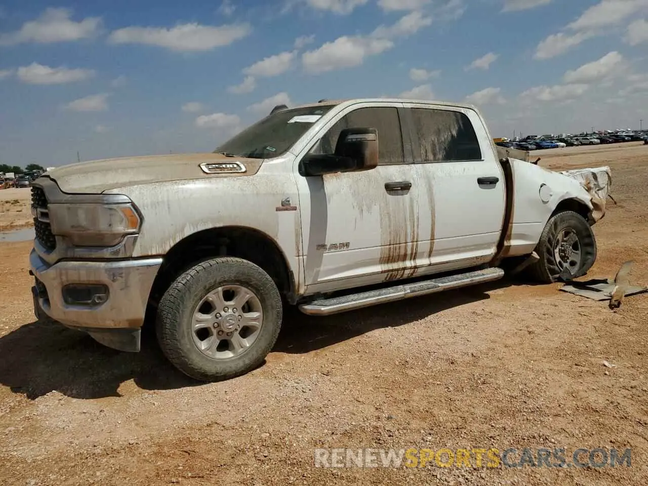 1 Photograph of a damaged car 3C6UR5DL6RG106266 RAM 2500 2024