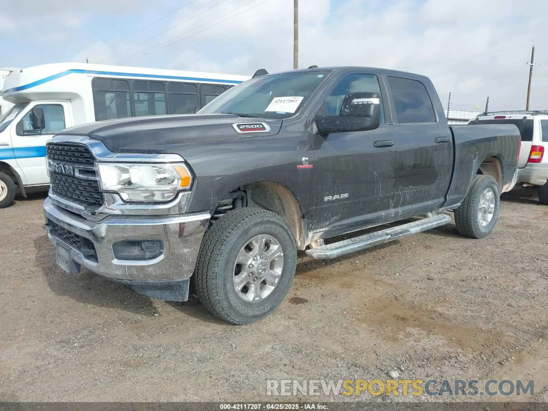 2 Photograph of a damaged car 3C6UR5DL8RG336343 RAM 2500 2024