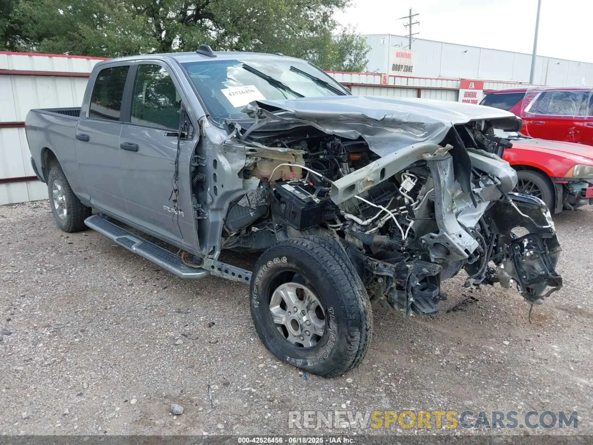 1 Photograph of a damaged car 3C6UR5DL8RG343566 RAM 2500 2024