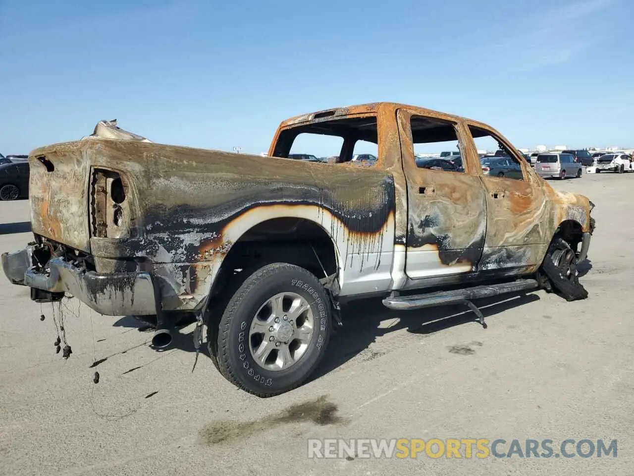 3 Photograph of a damaged car 3C6UR5DLXRG176742 RAM 2500 2024
