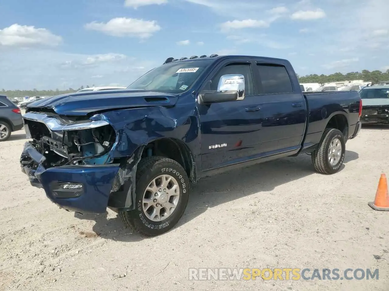 1 Photograph of a damaged car 3C6UR5FJ3RG351408 RAM 2500 2024