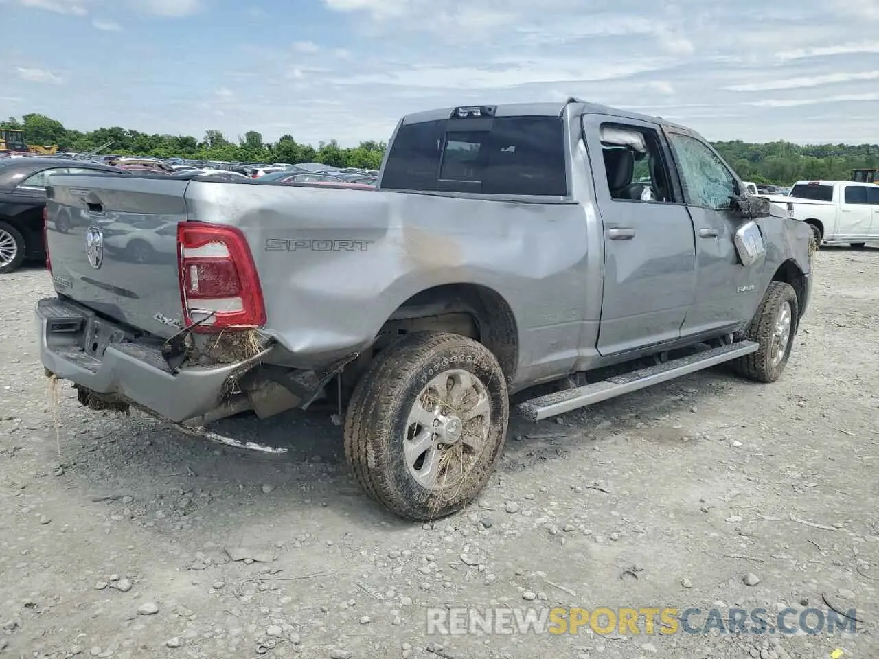 3 Photograph of a damaged car 3C6UR5FJ3RG365650 RAM 2500 2024