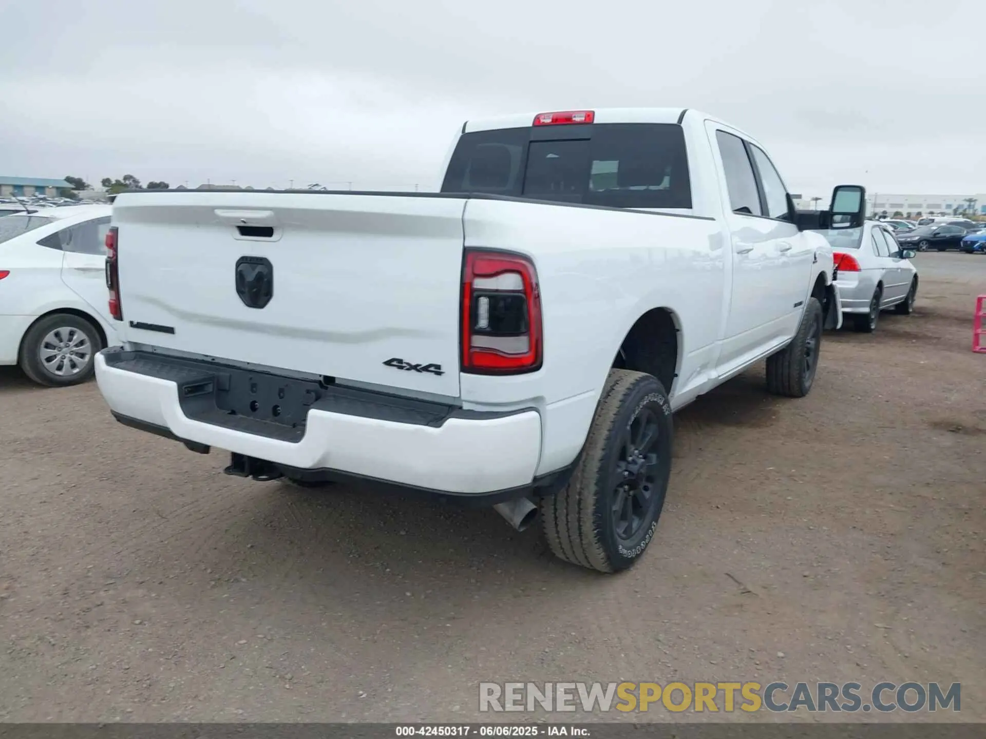 4 Photograph of a damaged car 3C6UR5FL1RG279271 RAM 2500 2024