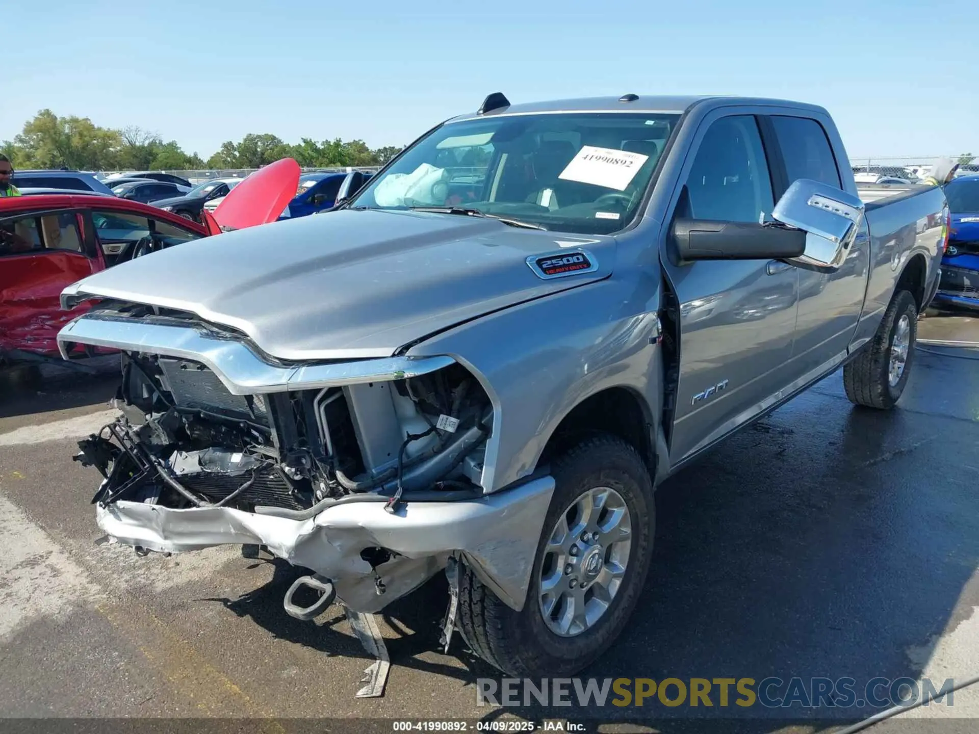 2 Photograph of a damaged car 3C6UR5FL4RG367117 RAM 2500 2024
