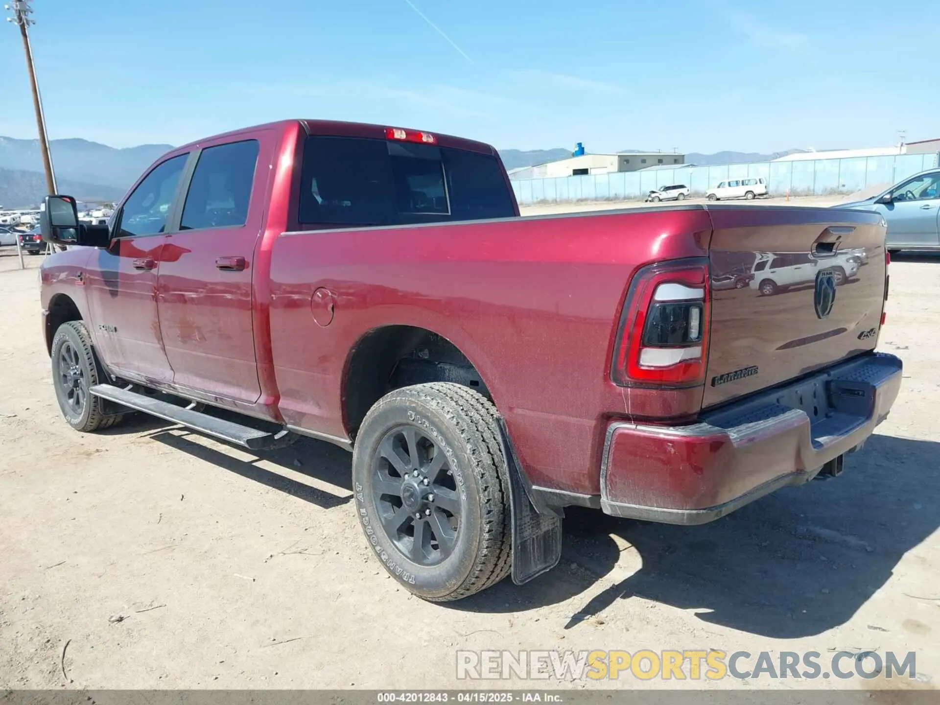 3 Photograph of a damaged car 3C6UR5FL6RG143993 RAM 2500 2024