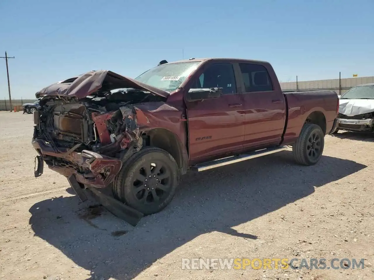 1 Photograph of a damaged car 3C6UR5FL9RG162974 RAM 2500 2024