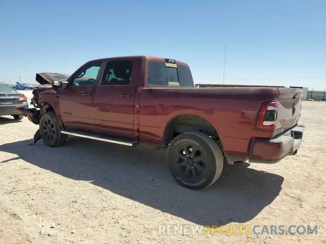 2 Photograph of a damaged car 3C6UR5FL9RG162974 RAM 2500 2024