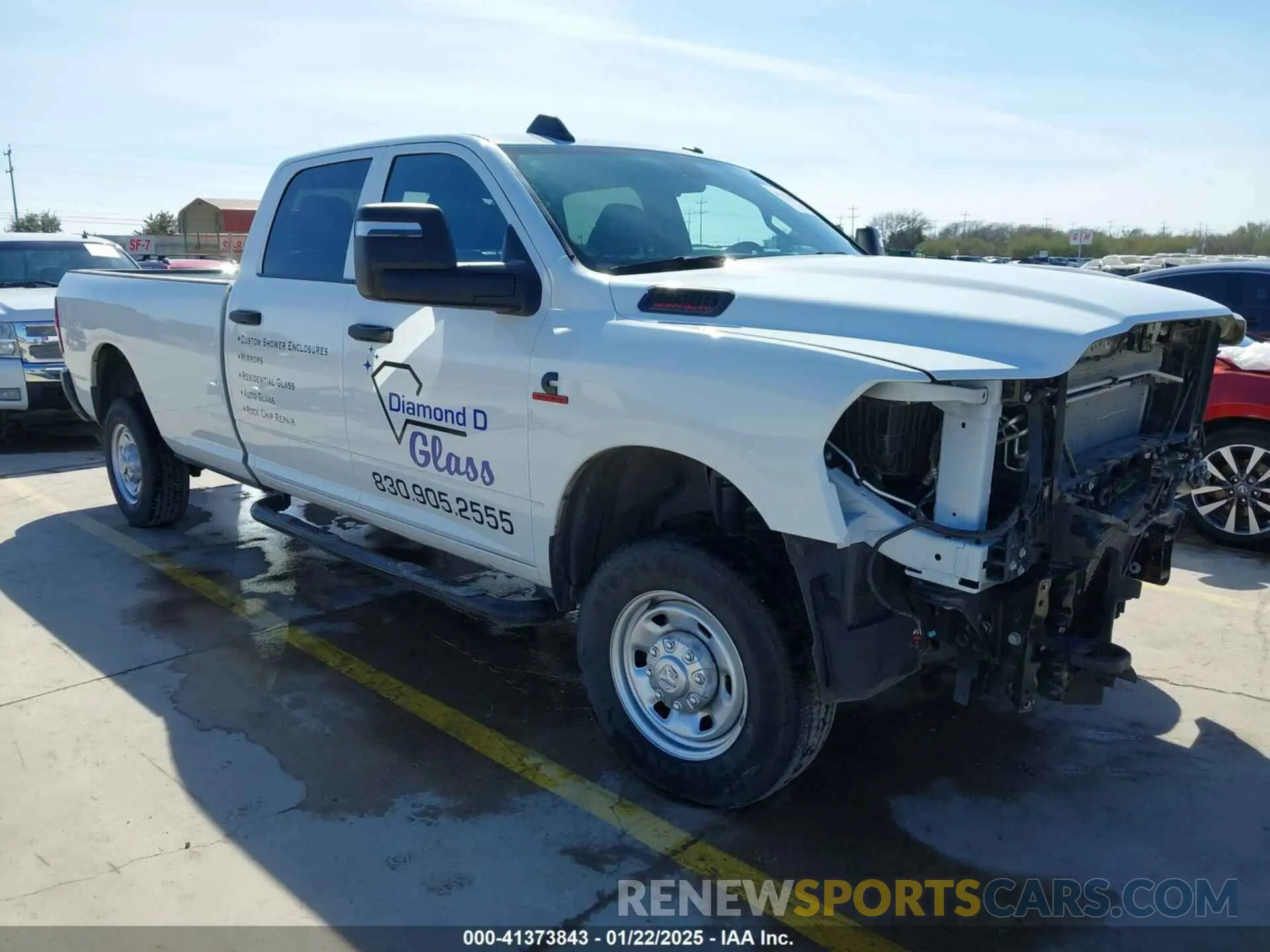 1 Photograph of a damaged car 3C6UR5HL3RG253266 RAM 2500 2024