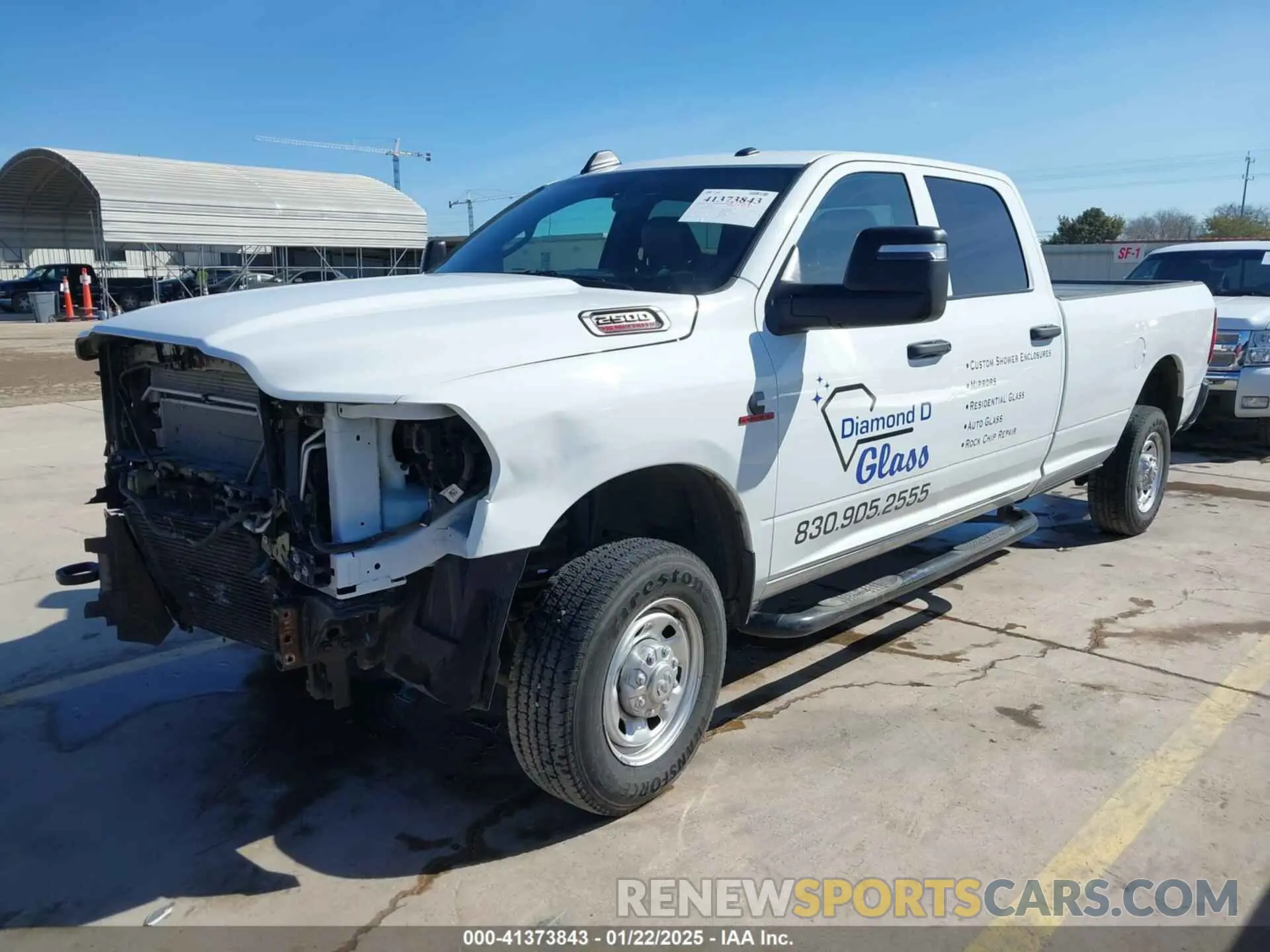 2 Photograph of a damaged car 3C6UR5HL3RG253266 RAM 2500 2024