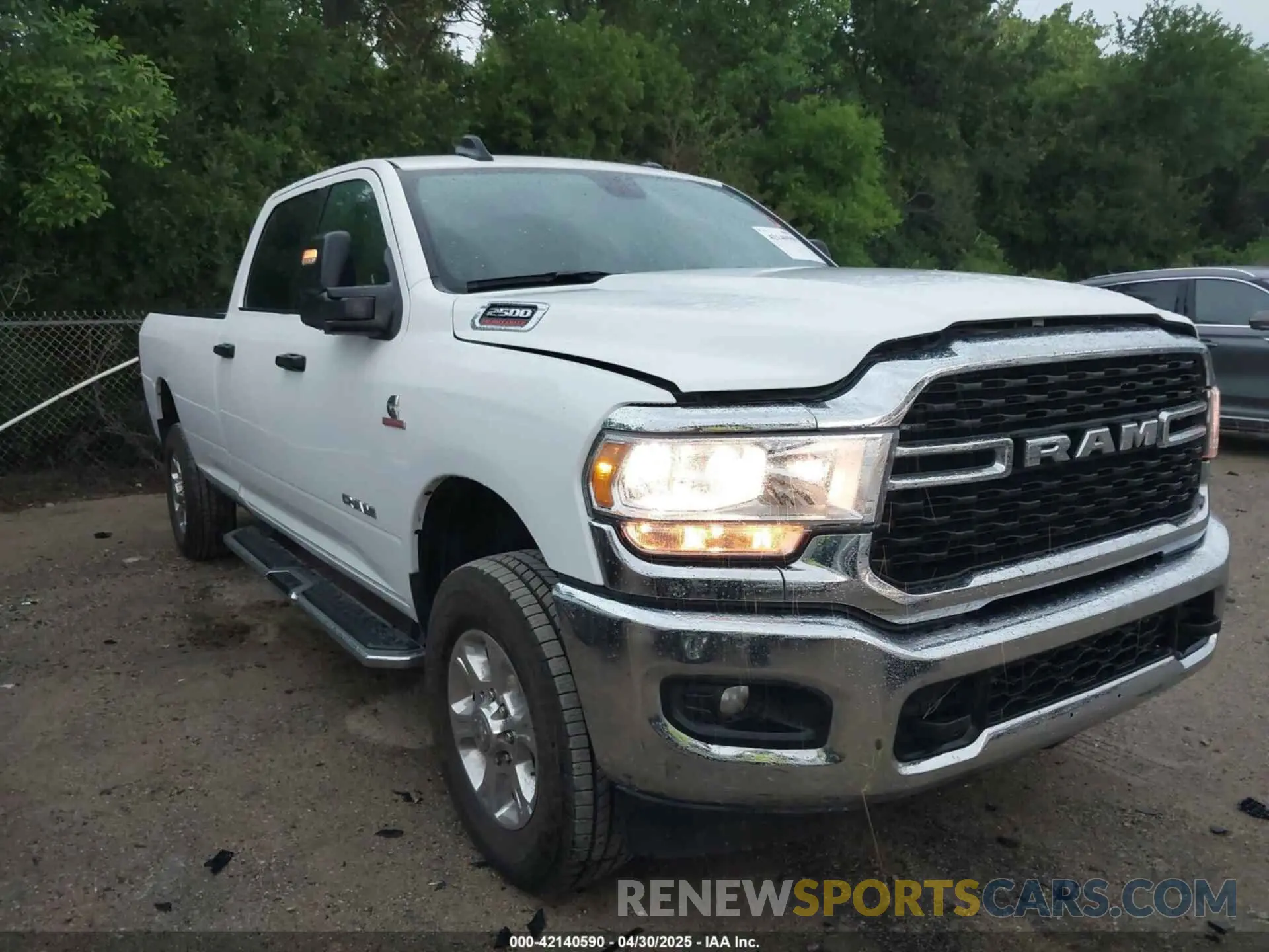 1 Photograph of a damaged car 3C6UR5JL5RG337647 RAM 2500 2024