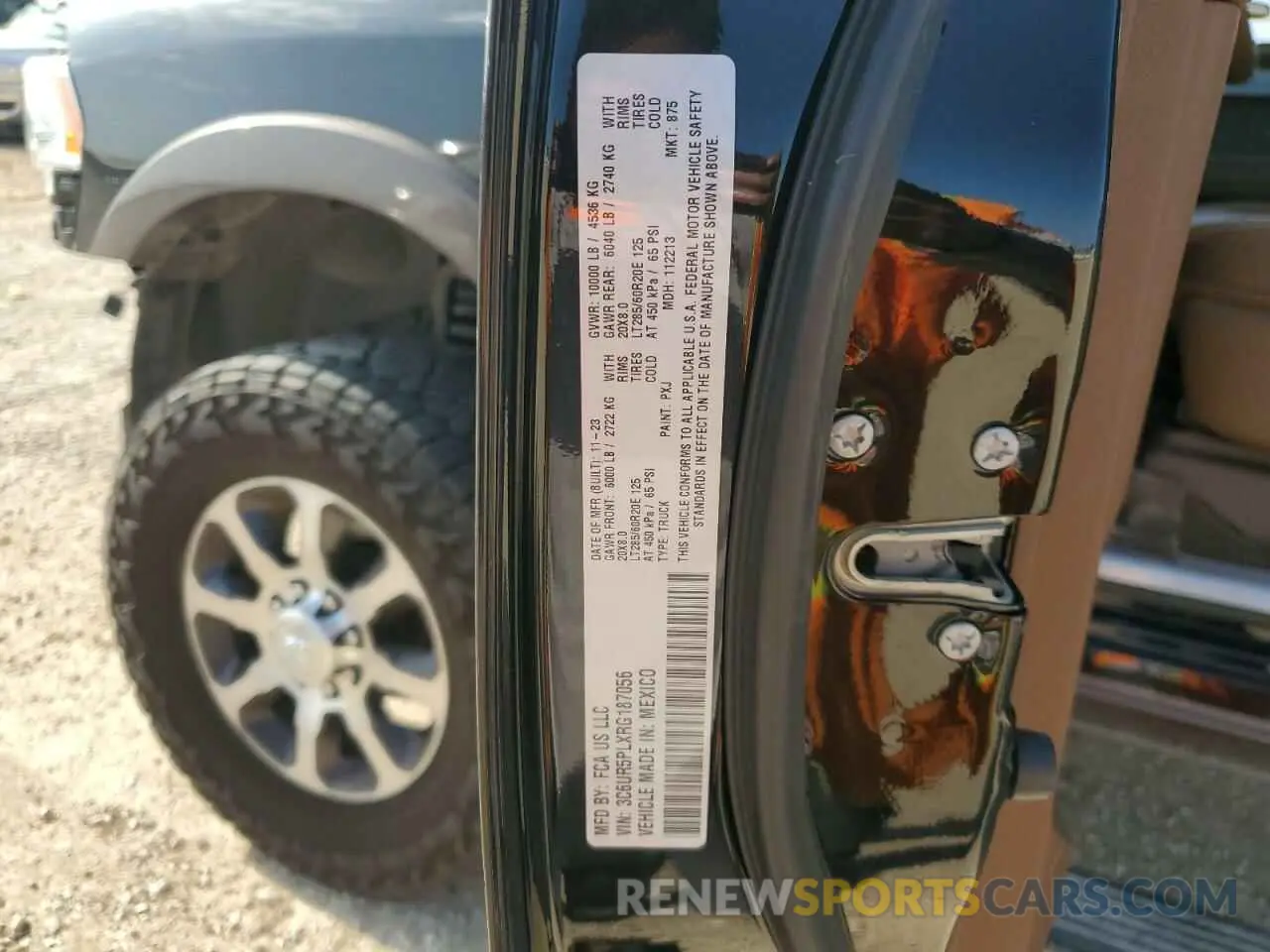 13 Photograph of a damaged car 3C6UR5PLXRG187056 RAM 2500 2024