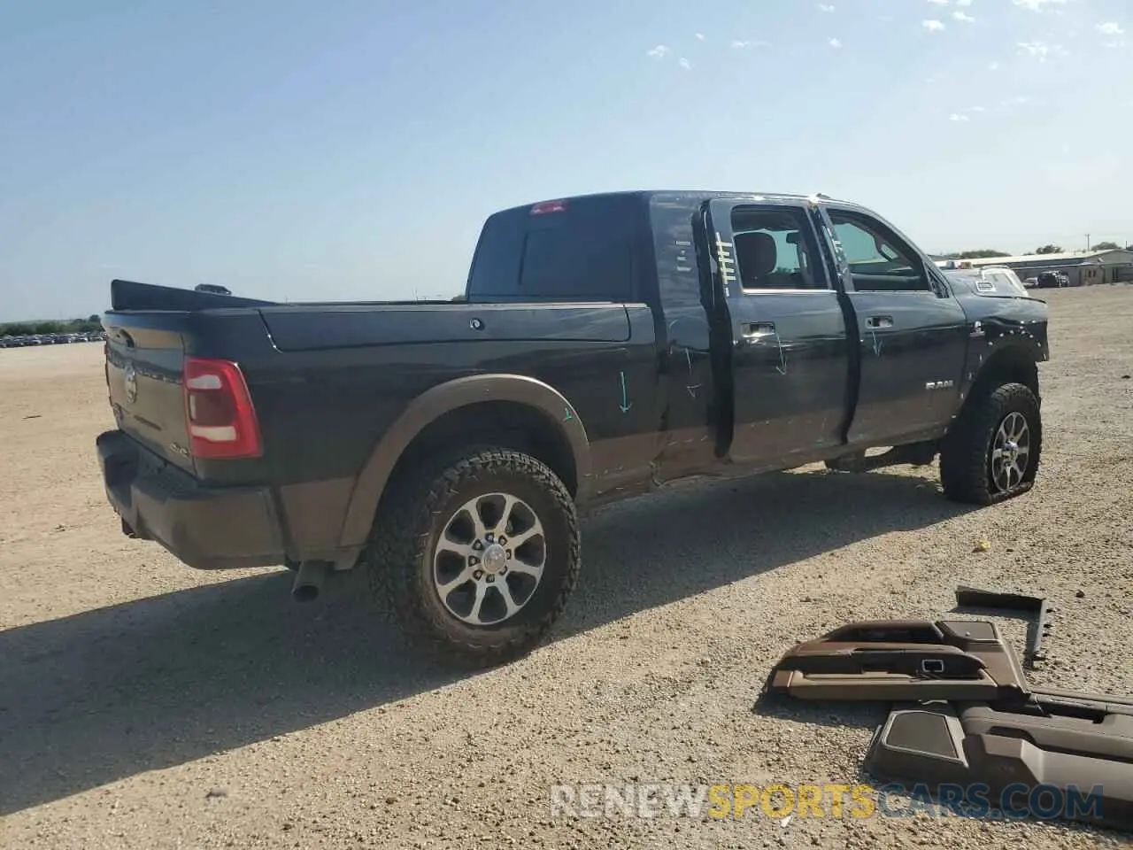 3 Photograph of a damaged car 3C6UR5PLXRG187056 RAM 2500 2024